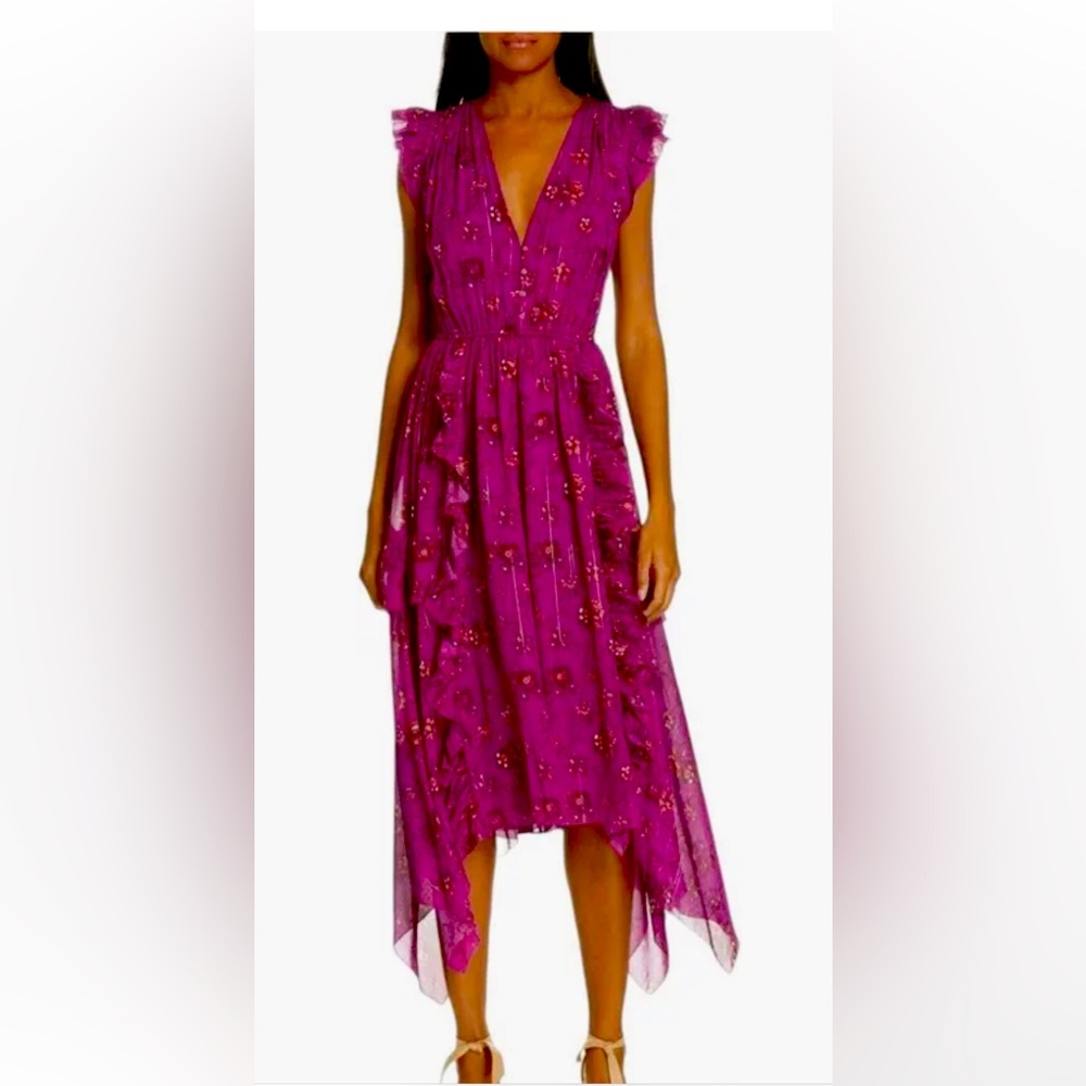 Ulla Johnson paisley print ruffle dress